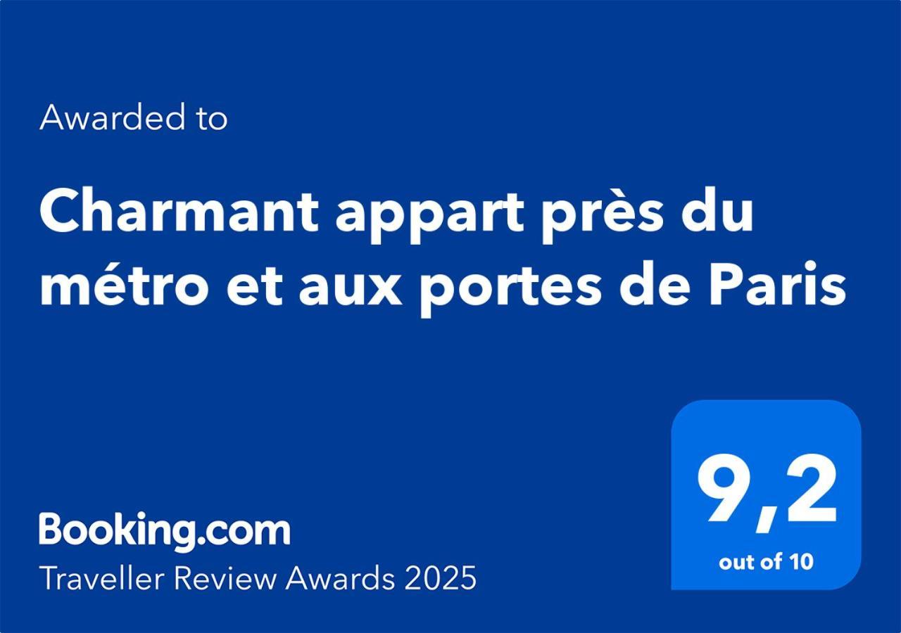Charmant Appart Pres Du Metro Et Aux Portes De Paris Saint-Ouen  Exterior foto